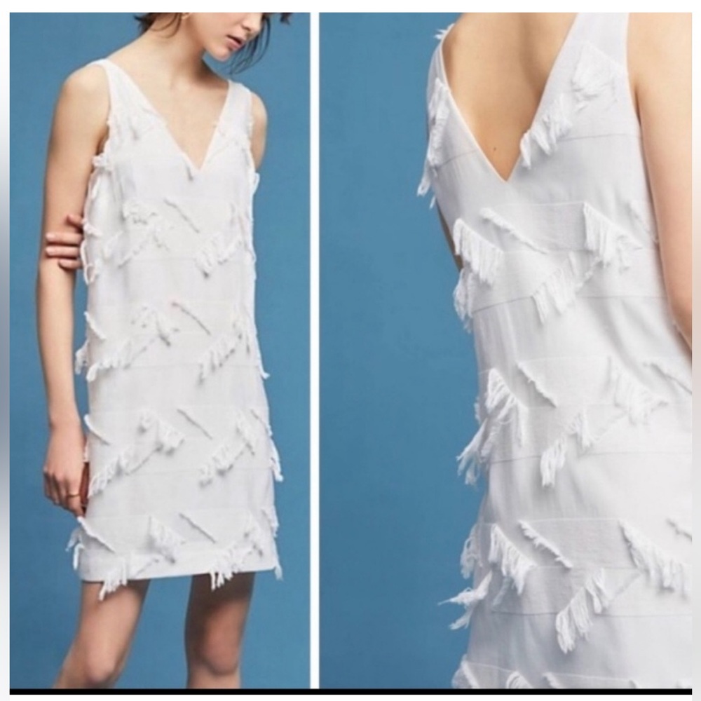 White Maeve dress from Anthropology